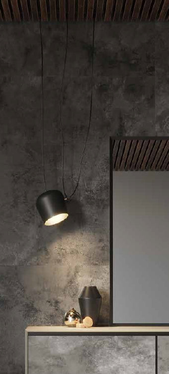 Fliese Quenos graue Treppe 30x60
