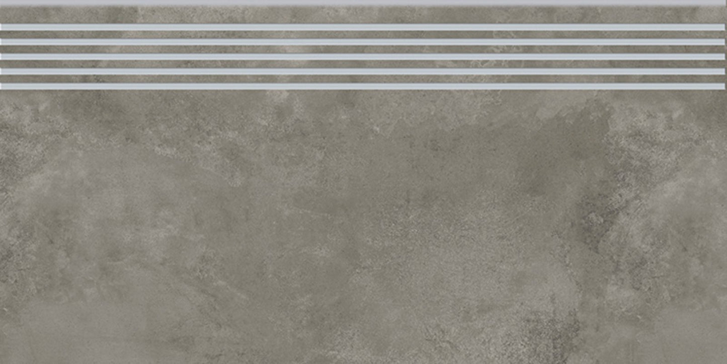 Fliese Quenos graue Treppe 30x60