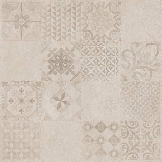 Fliese Massivdekor beige 60x60 DAK63487