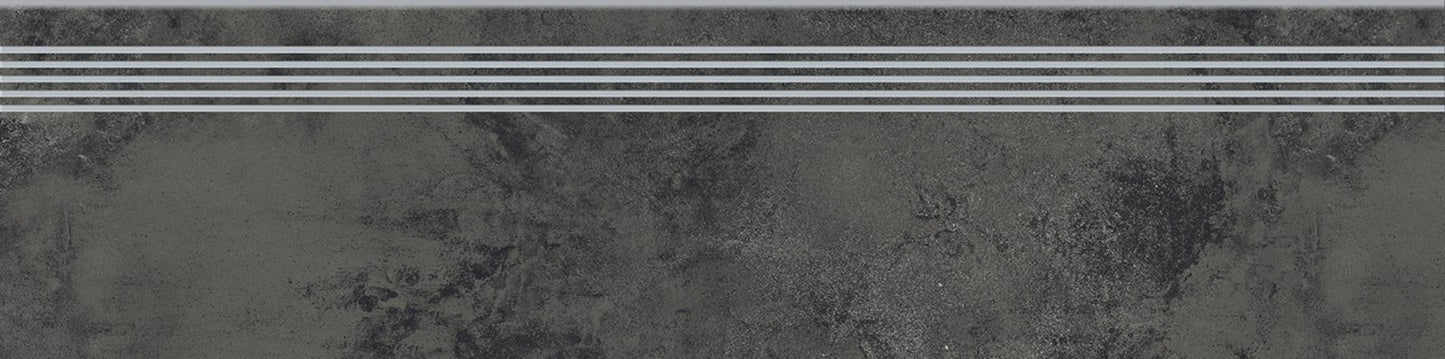 Fliese Quenos Graphittreppe 30x120