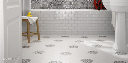 Sechseck Blanco Mate Hexatile 17,5x20