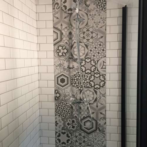 Hexagon Harmony B&amp;W Hexatile 17,5x20