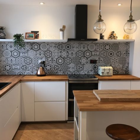 Hexagon Harmony B&amp;W Hexatile 17,5x20