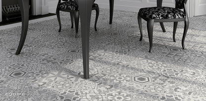 Hexagon Harmony B&amp;W Hexatile 17,5x20
