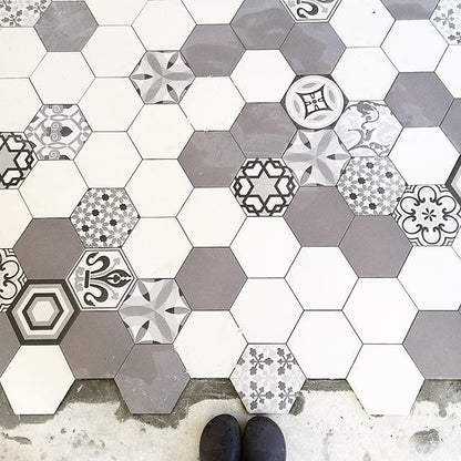 Sechseck Blanco Mate Hexatile 17,5x20