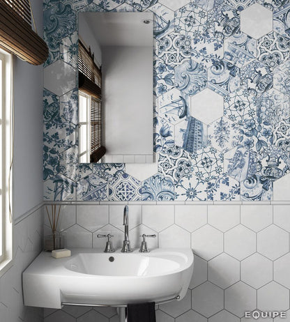Sechseck Blanco Brillo Hexatile 17,5x20