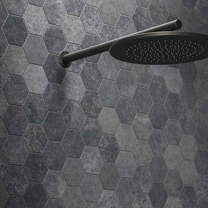 Fliese Heritage Carbon Sechseck 30x34