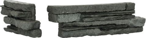 Stein Povazan schwarze Spitze 6,7 x 20,5 x 11,5