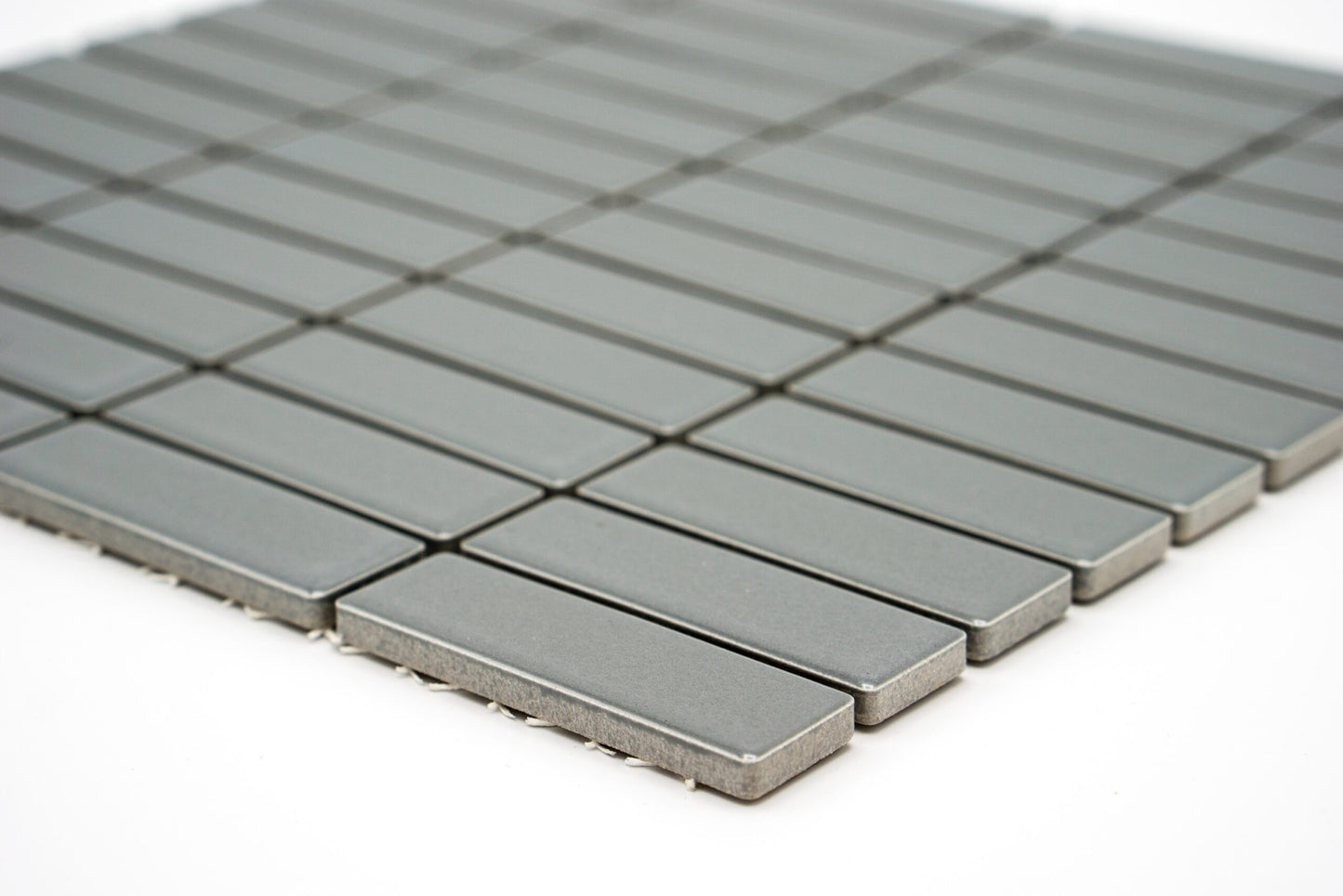 Ziegelmosaik glasiert dunkelgrau glänzend B06R 6786
