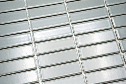 Ziegelmosaik glasiert dunkelgrau glänzend B06R 6786