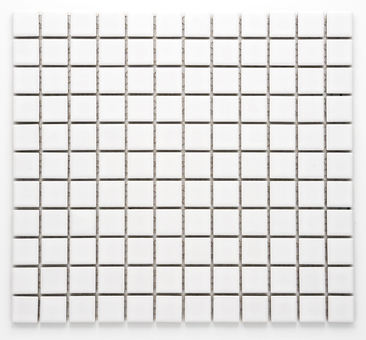 Mosaikpalette Uni glasiert weiß matt BLN 90