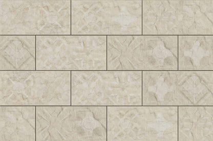Torstone Bianco Dekor Fliesenstreifen 14,8x30