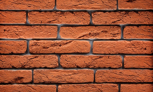 Fliesenstreifenziegel FIG Orangefarbener Ziegelstein 6,5×29 Ecke