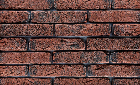 Fliesenstreifenziegel FIG Dunkler Ziegel 6,5×29