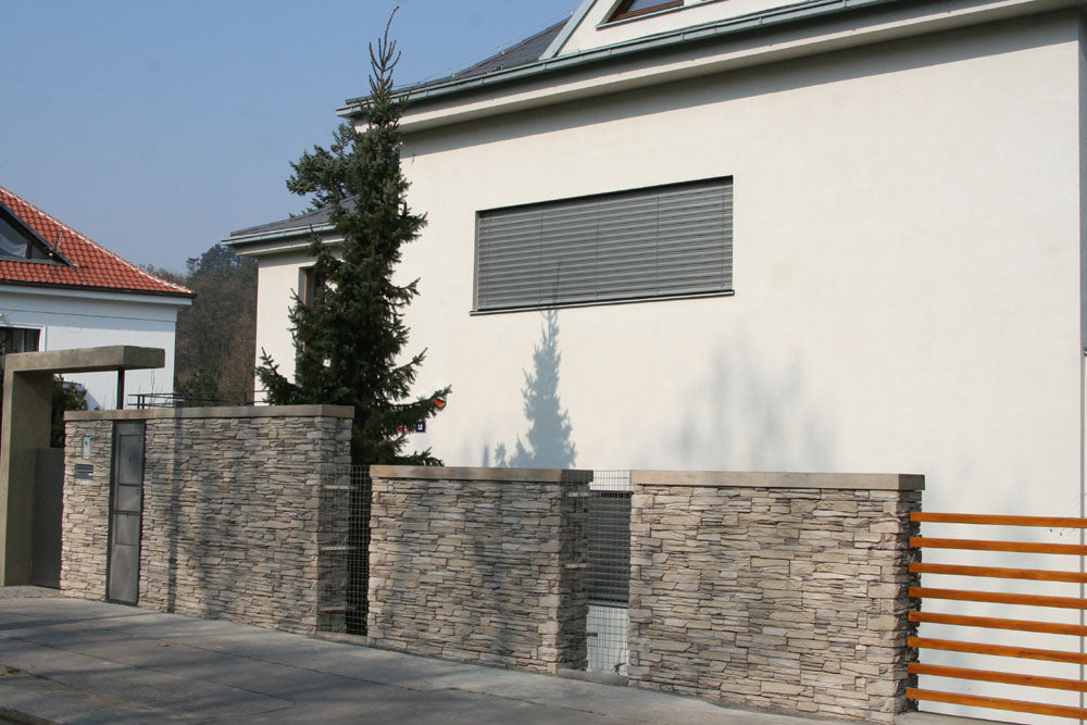 Verkleidungsstein TVD Split Slate Toronto 20×10 Cornerstone