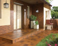 Treppe Semir Klinker Braun 30x33